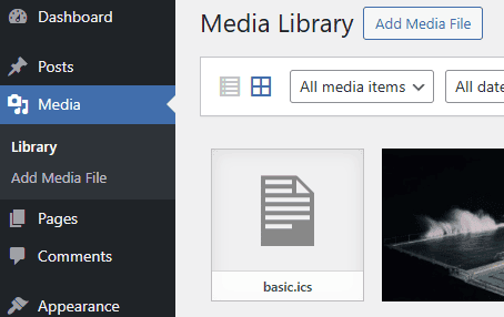 Ics file self-hosted